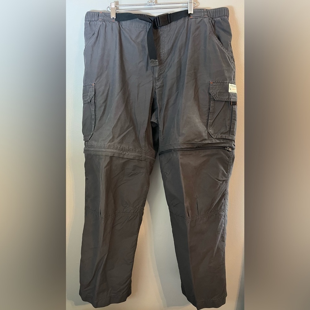 Eddie Bauer Men's Gray Travex Convertible Cargo Pants